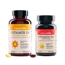NatureWise Vitamina D3 2000iu 360 Conde y Vitamina B12 1000mcg 60 Softgels for Energy, Immune Support and Healthy Muscle Function