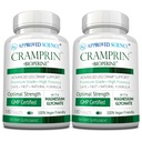 Cramprina de ciencia aprobada - Magnesio de alta absorción, Complejo de vitamina B, BioPerina - 6 meses de suministro - 2 botellas - Vegan
