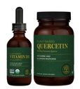 Global Healing Center - Vitamina D3 5000IU &amp; Quercetin 250mg - Apoya Huesos y Sistema Inmunitario, Salud Respiratoria