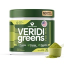 Veridi Greens for Men 40+ Silencio Daily Superfood Greens Polvo para la salud de próstata, hormonas &amp; energía Soporte  Premium USA Blend with Spirulina, Saw Palmetto, Zinc &amp; Enzymes
