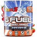 G Fuel Dragon Ball Z Energy Drink Powder, Pre Workout Caffeine Mix for Gaming, Sugar Free Focus Amino, Vitamina + Antioxidantes, 9.8oz (Strawberry Lychee, 40 Servings)