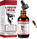 Suplementos de hierro líquido para perros, hierro liquiI con vitamina C y B12,Apoyos Anemia, bajos niveles de ensueño y letargo, promueve la salud sanguínea, ayuda con la formación de células rojas de sangre