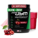 JYM Supplement Science Pre JYM Black Cherry Pre Workout Powder for Men &amp; Women, BCAAs, Nootropics, Creatine HCI, Citrulline, Beta-Alanine, Betaine, Taurine, Huperzine, 30 Servings