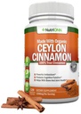 Organic Ceylon Cinnamon 1200 mg  120 Vegan Capsules ← True Cinnamomum verum from Sri Lanka ← Non-GMO, Third-Party Lab Tested, Low Coumarin, GMP Certified