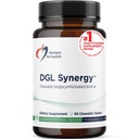 Diseños para la salud Deglycyrrhizinated Licorice Root Chewables - DGL Synergy 500mg Licorice Suplemento de soporte Digestión - Pleasant-Tasting, Non-GMO + Sugar Free (90 Chewable Tablets)