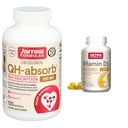 Jarrow Formulas QH-Absorb 100 mg Max Absorption - CoQ10 Ubiquinol & Vitamina D3 62,5 mcg (2,500 UI) - 100 Servings (Softgels)
