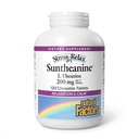 Factores naturales Suntheanine L-Theanine 100 mg - Suplemento de salud para la calma Outlook - L-Theanine Suplemento de apoyos Relajando el sueño " Ayudas contra la somnolencia - 120 Tablas Chewable (60 Servimientos)