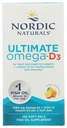 Nordic Naturals Ultimate Omega-D3, Lemon Flavor - 120 Soft Gels - 1280 mg Omega-3 + 1000 IU Vitamina D3 - EPA & DHA - Promueve Cerebro, Corazón, & Immune Health - 60 Servings
