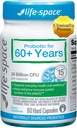 Probiótico Life-Space para más de 60 años, soporta la inmunidad intestinal y la salud, la vitalidad gastrointestinal, lactis bifidobacterium, 30 millones de CFU, múltiples cadenas - 60 cápsulas
