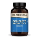 Dr. Mercola Probióticos Completos - 70 Billion CFU - Soportes Immune, Digestive & Gut Health - Características 10 Strains - Estante estable - GMO-Free, Sin gluten &amp; Soy-Free - 90 cápsulas (90 Serviciones)