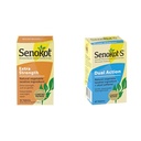 Senokot Extra Strength Natural Vegetable Laxative &amp; S Dual Action 60 Tablets, Natural Vegetable Laxative Ingredient Plus Stool Softener Tablets