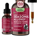 Animal Essentials Seasonal Allergy - Formulado con Nettle Leaf, Eyebright Herb, Licorice y Burdock Root, Herbal Formula for Dogs and Cats, Organic Herbs, Natural Vitamins and Minerals - 2 fl oz