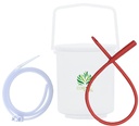 Kit de enema de café para la limpieza de colon - Recomendado por Gerson Home Kit de enema - Kit de hebilla de enema con tubo rojo - Enema de café orgánico desintoxicación de colon - Enema