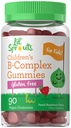 Los niños de Carlyle B Complejo Gummies Silencio 90 Conde ← Peach Raspberry Flavor ← No GMO, Gluten Free & Vegan Suplemento Silencio Lil' Sprouts