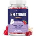 Melatonin Gummies for Kids ← 0,5mg Per Gummy ← Gentle Rest Support for Children Ages 2+ ← Ayuda para el descanso a bajo nivel para los niños ← con Lemon Balm &amp; Chamomile ← Non-GMO, Third-Party Tested 60ct