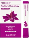 FOODOLOGY Psyllium Huskology (20 Sticks, 10 Days) - Herbal Psyllium Husk Supplement for Constipation Relief, Gut Health. Fibra dietética de base vegetal, máxima fuerza 7,200 mg.