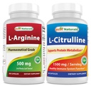 Mejores Naturales L-Arginina 500mg &amp; L-Citrulline 1500mg