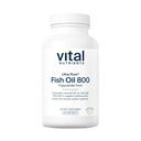Vital Nutrients Ultra Pure® Fish Oil 800 Triglyceride Form ← Corazón, Cerebro, &amp; Salud Inmune* ← Sostentablemente Fuented High EPA &amp; DHA Omega-3 Fatty Acid ← Lemon Flavor TEN Gluten, Dairy, Soy Free ← 90 Con