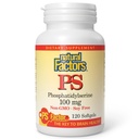 Factores naturales, fosfatidilserina, Soporte para Funciones de memoria, concentración y cerebro, Soy y Gluten Gratis, 120 Softgels