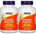 Ahora Alimentos Pumpkin Seed Oil 1000mg Soft-gels, 200-Count (100X2)