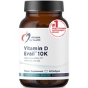 Diseños para Salud D-Evail 10K - 10.000 UI Vitamina D Suplemento con Vitamina K (K1, K2 como MK-4) + GG - Hueso, Cardiovascular + Immune Support - Mejorada Bioavailability Vitamin D3 (60 Softgels)