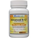 Wonder Laboratories Sublingual Vitamina B12 (1000 mcg), B6 (5mg), Folic Acid(400 mcg) & Biotin (25mcg) - Formulado con Metilcobalamina Vitamina B-12 (100 Tablets)