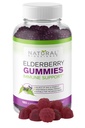 Natural BioScience Sambucus Elderberry Gummies with Vitamin C & Zinc, Immune Support for Adults &amp; Kids, Daily Antioxidant & Wellness Boost, 180 Vegan, Gluten-Free, Chewable Elderberry Gummies