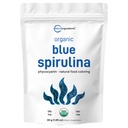 Orgánica Blue Spirulina Powder (Phycocyanin Extract), 30 Servings - No Fishy Smell, 100% Vegan Protein de Blue-Green Algae, Natural Luminous Food Coloring for Smoothies, Baking, Drinks & Cooking