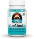 Fuente Natural Wellness ZincMunity, Supports Zinc Absorption, Metabolism and Utilization for Immune Health*, 50 mg Zinc - 30 cápsulas vegetarianas
