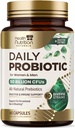 Probióticos 60 Billones CFU + 10 Strains - Daily Probiotic Lactobacillus Blend for Immune, Digestive & Gut Health Support, Prebióticos y Probióticos, Gas &amp; Bloating for Women &amp; Hombre - 60 cápsulas