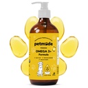 Omega 3 aceite de pescado para perros Skin and Coat - Wild Alaskan Pollock Oil for Itchy Skin- Omega 3 ácidos grasos para perros - EPA líquido &amp; DHA Suplementos - con zinc, vitamina C, B2, B7 &amp; E - 16 Fl Oz