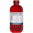 True Colloidal Gold (50 ppm) - 99.99+% Purity - 250 mL (8.45 Fl Oz) en una botella de plástico libre de BPA, 1 Conde (Pack of 1)