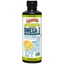 Citrus Sorbet High Potency Omega 3 Fish Oil Liquid Supplement, 1500mg of EPA & DHA Fatty Acid, Smoothie Flavored " Burpless for Brain, Joint, " Heart Health, 16 oz