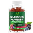 Sea Moss 3000mg Gummies con Fledderwrack y Burdock Root - Natural Irish Sea Moss for Immune, Thyroid and Detox Support - Extra Strength, Great Tasting - Gluten-Free, Vegan - 60 Gummies