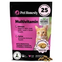 Cat Multivitamin Crunchy &amp; Creamy Chews - Cat Treats for Health + Immune, Joint Support, Skin & Coat, " Digestion - Vitaminas con Omega 3s, Lysine " Probiotics (30 Day Supply)