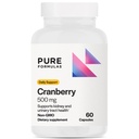 PureFormulas Cranberry 500 mg - Apoya el Riñón y la Salud de la Tracto urinaria - Suplemento Antioxidante para la Protección de la Inmuna y la Salud Celular - Píldoras de arándano para Hombres - No GMO - 60 cápsulas