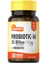 Sundance Probiótico-14 Silencio 25 Culturas de billón Silencio 30 Capsules Silencio con Prebióticos Silencio Vegetariano, No-GMO, y Gluten Suplemento Libre