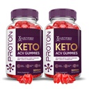 Laboratorios Justificados (2 Pack Proton Protein Keto ACV Gummies Advanced Formula 1000MG Proton Boost Formulado con Pomegranate Beet Juice Powder B12 Vegan Non GMO 120 Gummys