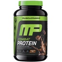 MusclePharm Combat Protein Powder, Chocolate Milk Flavor, Fuels Muscles for Productive Workouts, 5 Protein Sources including Whey Protein Isolate &amp; Egg Albumin, Gluten Free, 2 lb, 24 Servings
