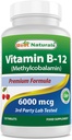 Mejores Naturales Vitamina B12 6000 mcg 120 Tablas