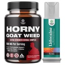 Bundle of Horny Goat Weed for Men with Black Maca Root, Tongkat Ali, Saw Palmetto &amp; Panax Ginseng Extract and Lidocaine Desensibilizing Topical Spray Climax Control - Boost Endurance and Stamina