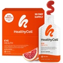 Salud de los ojos saludables Suplemento líquido diario - Vitaminas de los ojos " Minerales con Lutein, Zeaxanthin, Astaxanthin " Caroteno para atención de la vista " Soporte Macular - 30 paquetes de gel