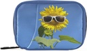 Caja de la pila de girasol de 7 días caja de la pila de viaje bolsa de organizador con cremallera Portable semanal caso Mis pastillas caso compacto tamaño para el sujetador de suplemento de vitamina