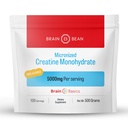 Cerebro 500mg Cretina Micronizada Desarrollada Monohydrate Powder ayuda a aumentar la energía para la salud cerebral - No GMO, Gluten-Free Creatine Powder apoya la salud muscular (Made in USA)