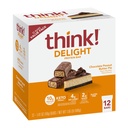 ¡Piensa! Delight Protein Bares, Chocolate Peanut Butter Pie, Low Sugar & Low Carb Gluten-Free Snack, Keto Friendly Snacks, 12 Conde (Packaging May Vary)