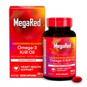 MegaRed Omega-3 Krill Oil 500mg Extra Strength softgels (40 Cuenta en una caja) - Krill Oil No Fishy Aftertaste