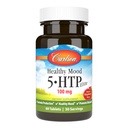 Carlson Healthy Mood 5-HTP Elite 100 mg con vitamina B6 - Mood Support &amp; Suplemento de relajación - Raspberry Chewable - 60 Tablets