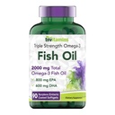 tnvitamins Burpless Omega-3 Fish Oil: 2000mg - 90 Softgels  1400mg Total Omega-3 Fatty Acids (800mg EPA &amp; 600mg DHA)