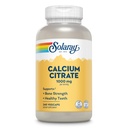 Solaray Calcium Citrate 1000mg - Suplemento de calcio Chelated - Soportes Bone Strength and Healthy Teeth - Fácil de digerir - Garantía de 60 días, Vegan - 60 Servings, 240 VegCaps