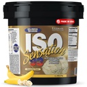Ultimate Nutrition Whey Protein Isolate Powder with Glutamine Complex, ISO Sensation 93 - Whey Protein Powder with Añadido Colostrum for Enhanced Recovery, Immunity & Gut Health - Banana, 5lbs